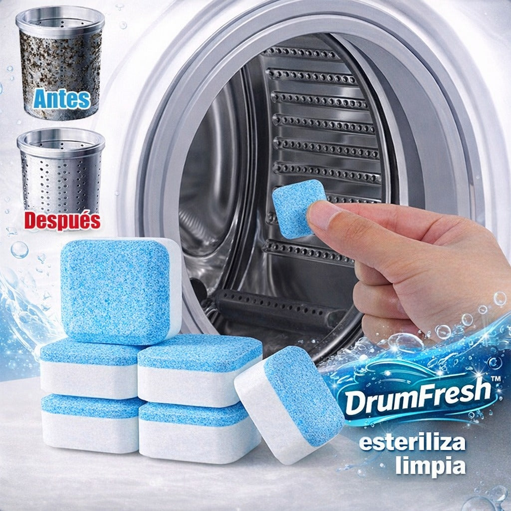 DrumFresh™ | Caja de Pastillas para Limpieza de Lavadora