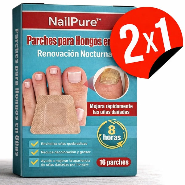 NailPure™ | 2 Cajas de 16 Parches Antihongos para Uñas | Llévate 2x1