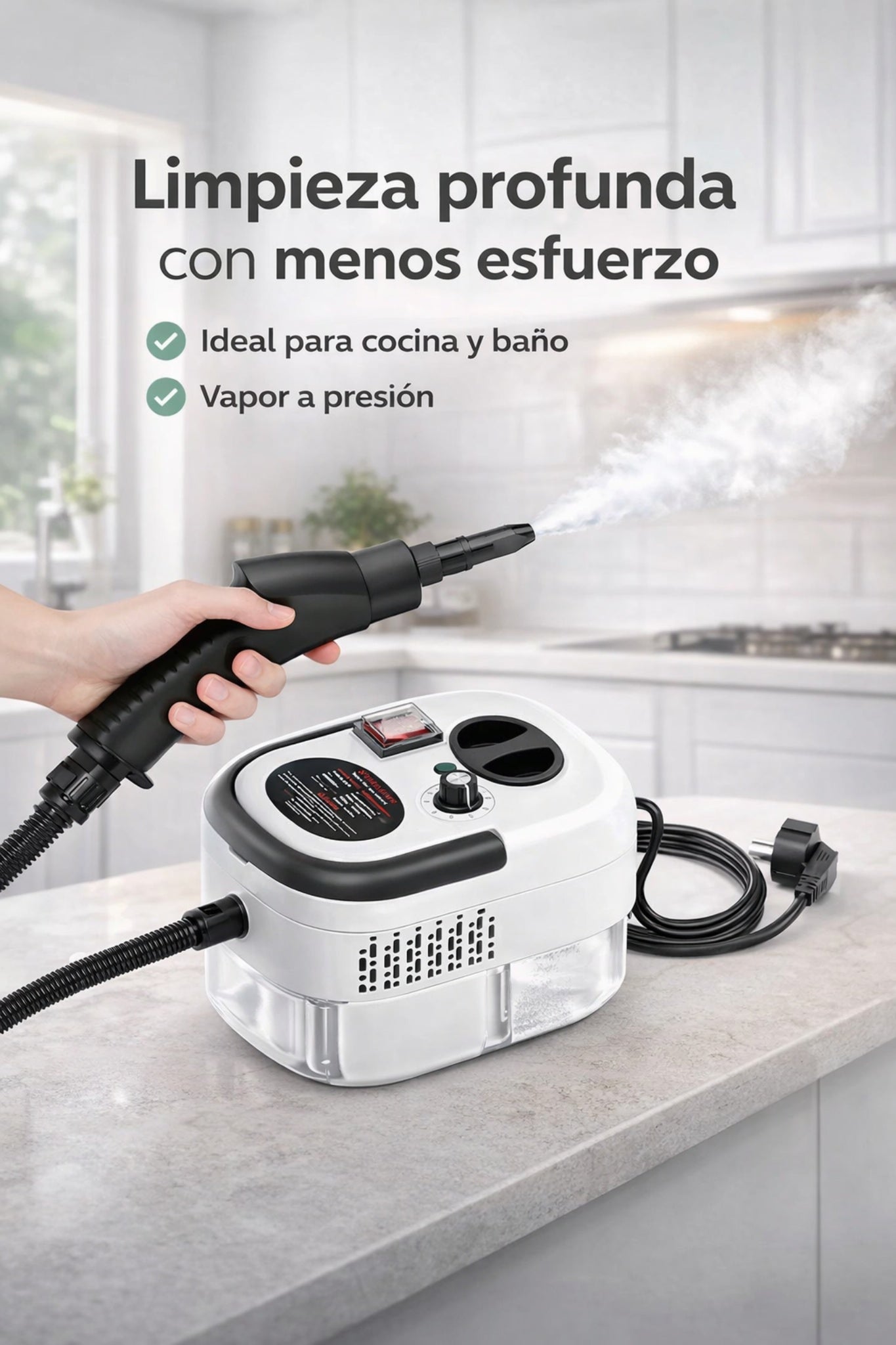 SteamForce Pro™ | Limpiador a Vapor Portátil Multiuso