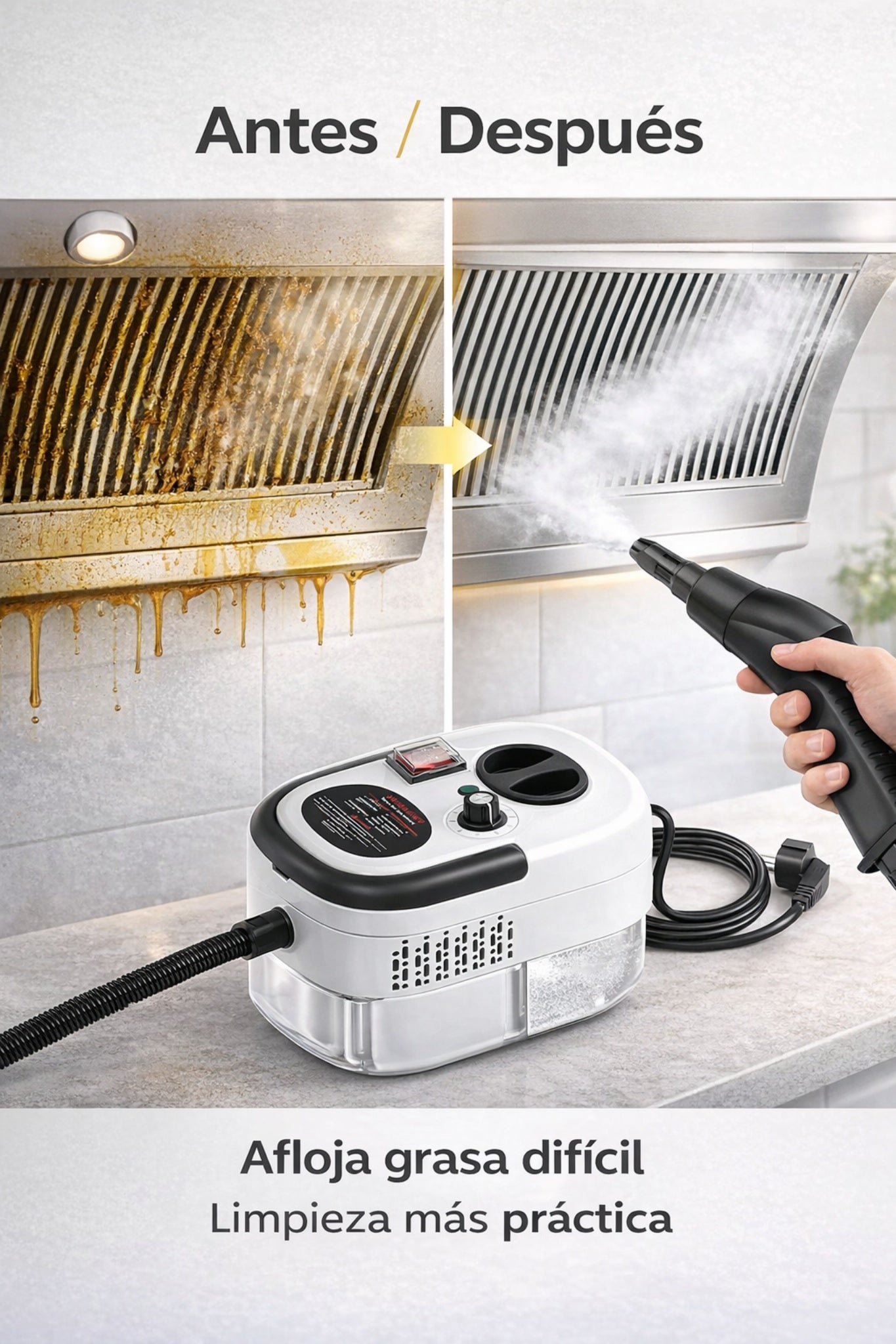 SteamForce Pro™ | Limpiador a Vapor Portátil Multiuso