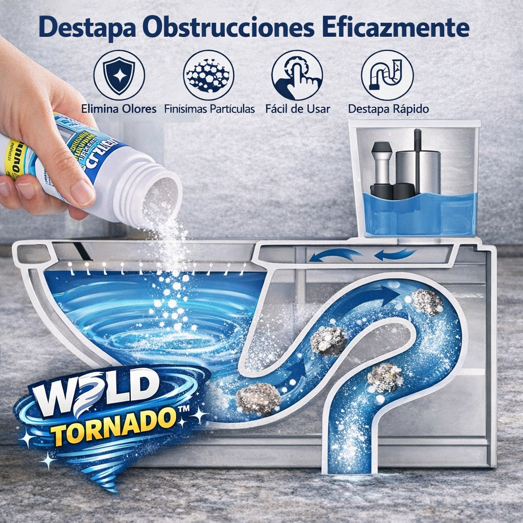 Wild Tornado™ | Polvo Destapa Drenajes 110g
